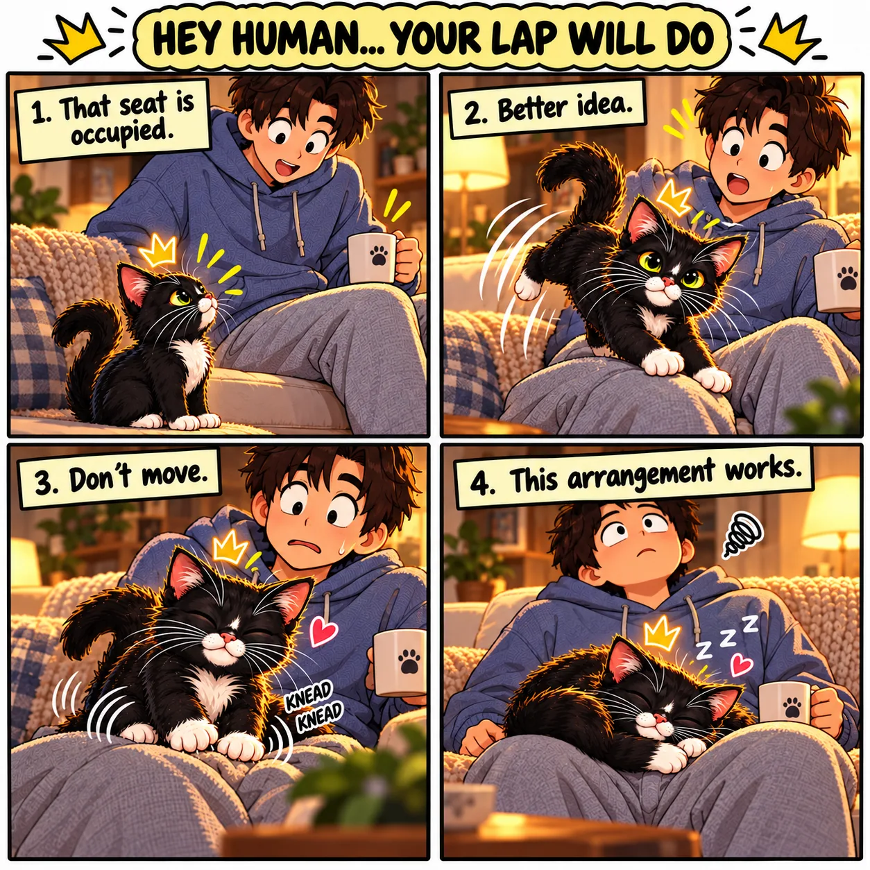 Hey Human: Your Lap Will Do featuring Toung Un