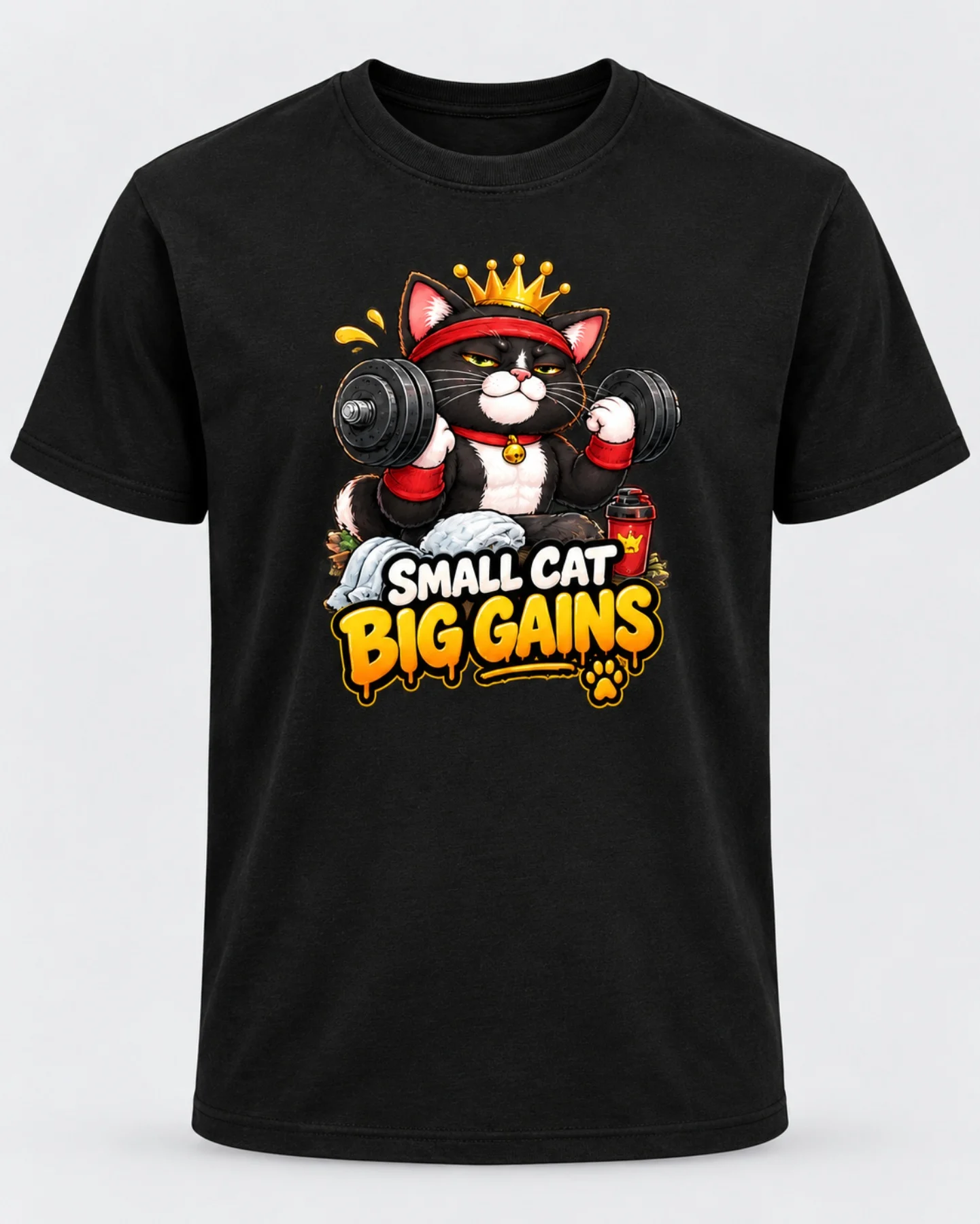 Toung Un · Small Cat Big Gains Tee
